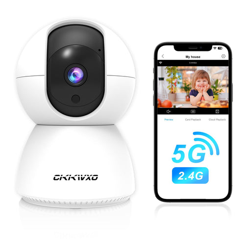 2K Wi-Fi Indoor Security Camera, 2.4/5GHz Wi-Fi Pet Cam, 3MP Camera for Baby & Pet Monitoring, Pet Camera with Phone App for Home Security,IR Night Vision,Two-Way Audio,Motion Tracking