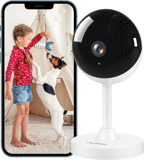 owltron Indoor Security Camera, 2K 3MP Cameras for Home Security with Motion Detection, Pet Cam & Baby Monitor with Night Vision, 2.4 GHz WiFi Two-Way Talk, Cloud/SD Storage, Compatible with Alexa