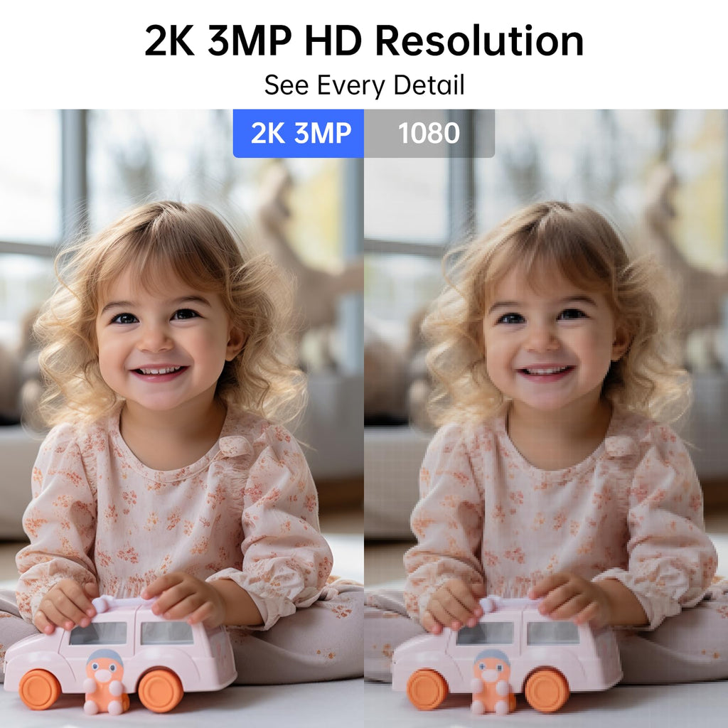 2K Wi-Fi Indoor Security Camera, 2.4/5GHz Wi-Fi Pet Cam, 3MP Camera for Baby & Pet Monitoring, Pet Camera with Phone App for Home Security,IR Night Vision,Two-Way Audio,Motion Tracking