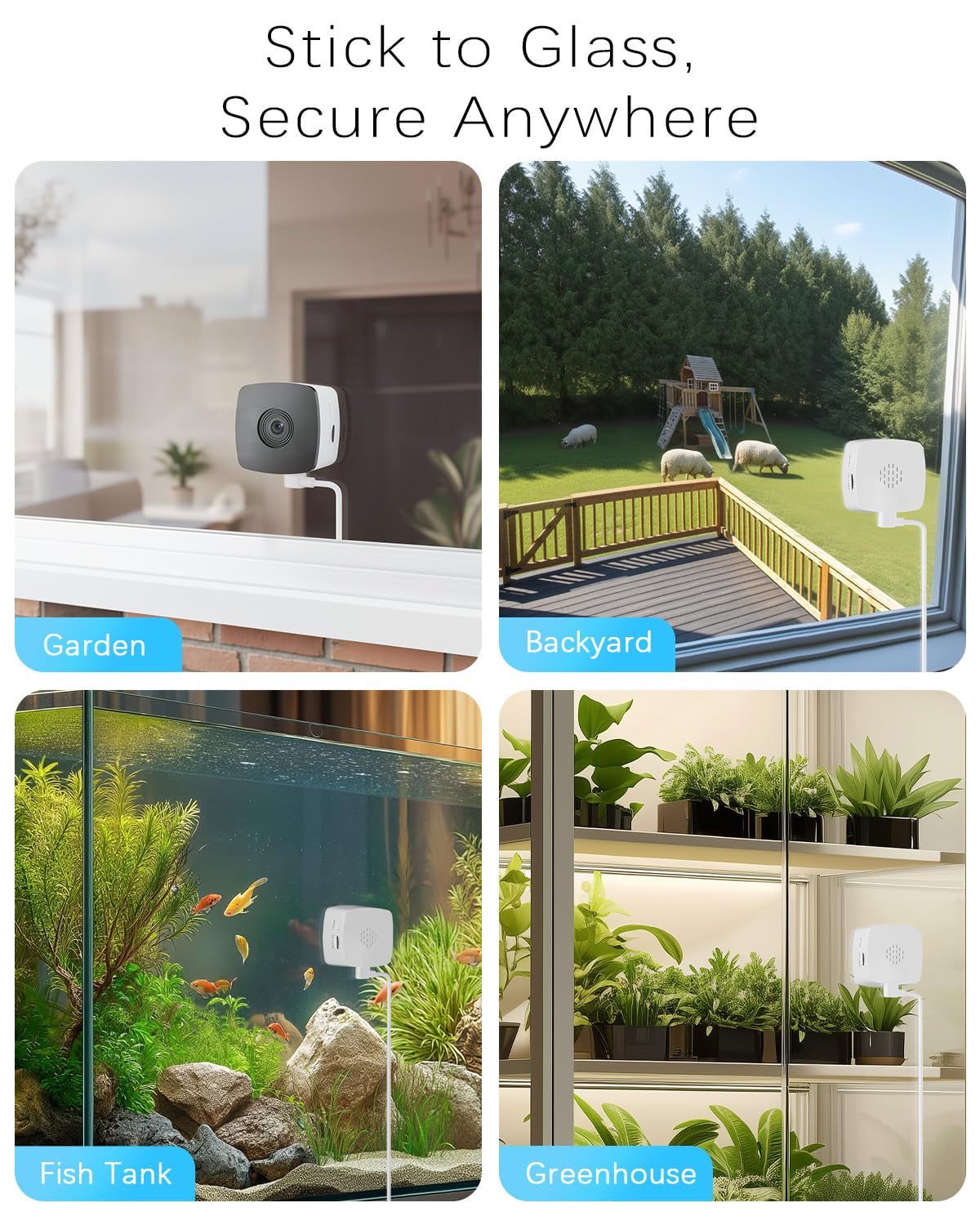 blurams Window Cameras for Home Security 5G&2.4G, 2K Security Camera Indoor, Pet Camera with Phone App, Indoor Camera w/AI Motion Detection, 2-Way Audio, Compatible with Alexa